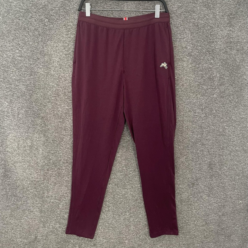 Tracksmith Session Pants Mens Large Purple Knit Track Joggers Running Athletic